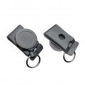 Qinwuwu Xxhong 2pcs Heavy-duty Buckle Waist Key Chain Multi-tool Lock Belt Clip Retractable Stainless Steel Ring Anti-theft And 