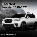Front Bumper Grille Grill Assembly With Chrome Trim For Subaru Forester 2019 2021 Part Number 91121sj110 91121sj130 Black And