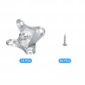 Uxcell 16pcs Removable Corner Brace Metal Butterfly L Brackets Right Angle Support With Screws For Shelves Cabinets Wood