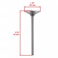 Caltric Exhaust Intake Valve Kit Compatible With Suzuki King Quad Lt-a750x Lta750x 4x4 2008-2021