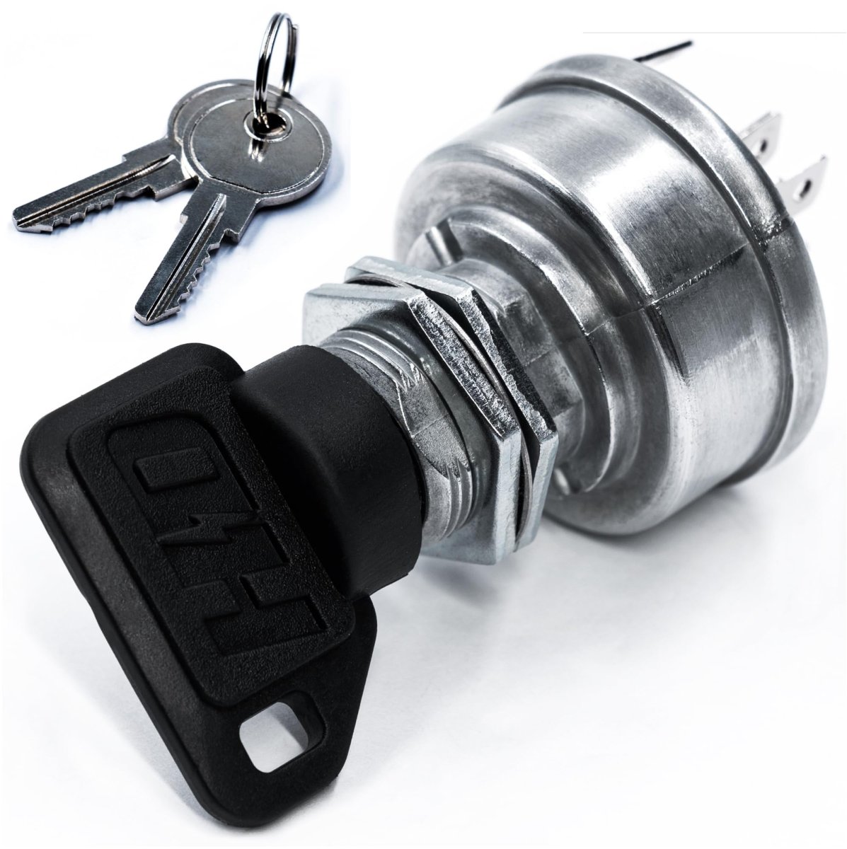 Starter Ignition Switch With Umbrella Key Protection For John Deere 2653b 7200 7200a 7400 9009a Fringe Mower Includes 3 Keys