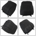 Wflnhb Artificial Leather Front Driver And Passenger Side Bottom Top Lean Back Seat Cover Black Replacement For F250 F350 F450
