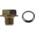 Jeep Cherokee 1990-2001 Transmission Oil Drain Plug Steel Gold 14 Millimeters Wrench Size With Gasket Or Seal Replacement For 