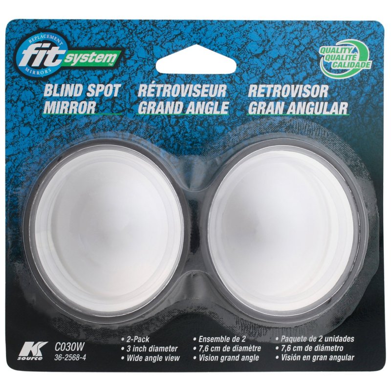 K Source Fit System 3 In Round Spot Mirror 2 Piece Set With Hd Convex Glass And Adhesive Tape For Cars Suvs Trucks Rvs Model
