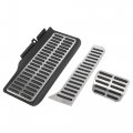 X Autohaux 3 Pcs Automatic Car Anti-slip Brake Gas Foot Pedal Pads Stainless Steel Accelerator Covers For Volkswagen Sagitar