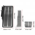 X Autohaux 3 Pcs Automatic Car Anti-slip Brake Gas Foot Pedal Pads Stainless Steel Accelerator Covers For Volkswagen Sagitar