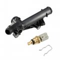 X Autohaux Water Outlet Connect Adapter W Temp Sensor Ford Escape 13-16 Fusion 13-14 For Fiesta Transit Bm5z-8592-a 