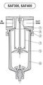 Pneumaticplus Saf300-n03bd Compressed Air Particulate Filter 3 8 Npt 10 Micron Poly Bowl W Auto Drain Bracket 