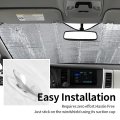 Bengal Cat Car Sun Shade Foldable Reflective Visor Pet Automotive Windshieldshades Uv Rays Heat Front Window Sun Protector For