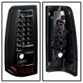 Acanii For 2003-2006 Chevy Silverado 1500 2500hd 3500hd Black Housing C-strip Led Tail Lights Brake Lamps Left Right