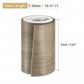 Uxcell Wood Grain Tape 5 91 X16 Ft Wall Paper Border Sticker Self-adhesive Repair Patch With Scraper For Corner Table Door Sofa