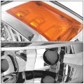Auto Dynasty Compatible With Dodge Ram Pair Of Chrome Amber Corner Quad Headlight Dual Row Led Red 3rd Brake Light 4th Gen Ds