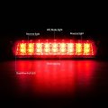 Auto Dynasty Compatible With Dodge Ram Pair Of Chrome Amber Corner Quad Headlight Dual Row Led Red 3rd Brake Light 4th Gen Ds