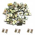 Uxcell 50 Pcs 5mm Hole Dia Car Vehicle Door Screw U-clip Type Metal Fastener