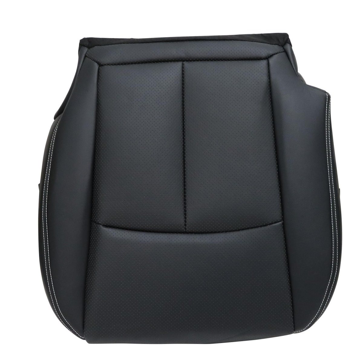 Driver And Passenger Side Bottom Perforated Leather Seat Covers Black For Infiniti Q50 2014 2015 2016 2017 2018 2019 2020 Fits