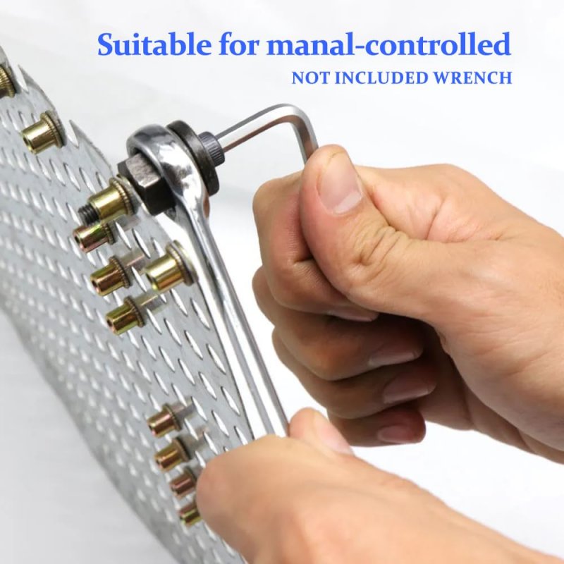 Imeshbean Hand Rivet Nut Tool Manualer Rivnut Accessory Metric Sae With 30pcs Steels Professional Rivet Nut Kit For Nuts M3 M4