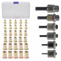 Imeshbean Hand Rivet Nut Tool Manualer Rivnut Accessory Metric Sae With 30pcs Steels Professional Rivet Nut Kit For Nuts M3 M4 