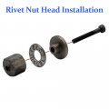 Imeshbean Hand Rivet Nut Tool Manualer Rivnut Accessory Metric Sae With 30pcs Steels Professional Rivet Nut Kit For Nuts M3 M4