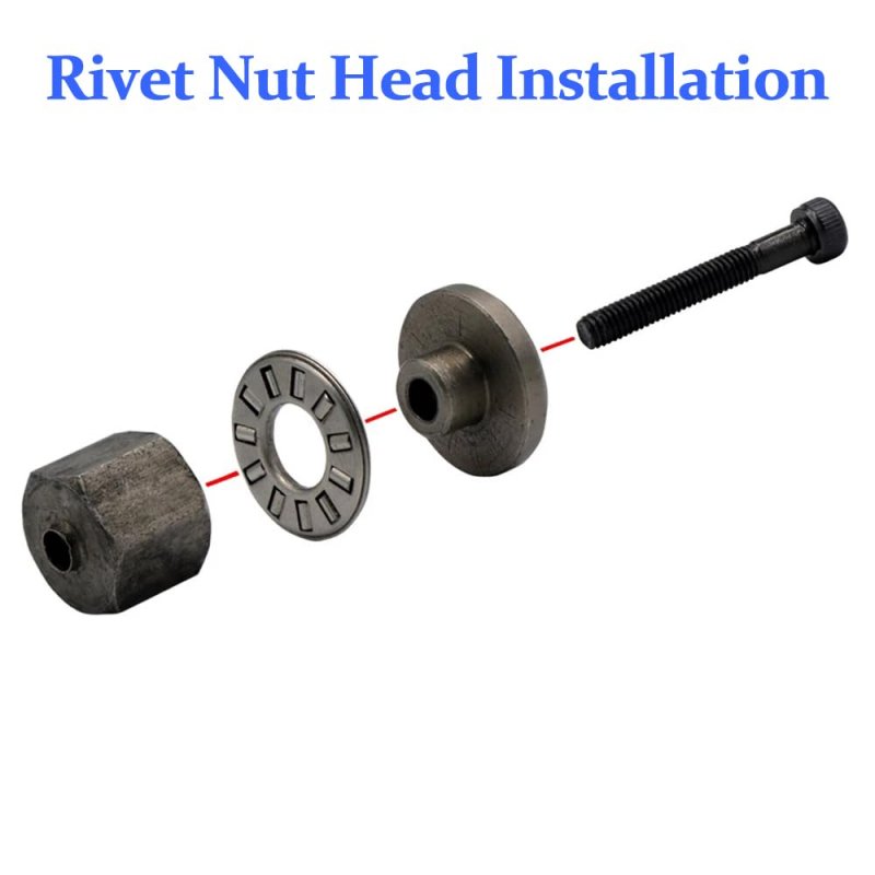 Imeshbean Hand Rivet Nut Tool Manualer Rivnut Accessory Metric Sae With 30pcs Steels Professional Rivet Nut Kit For Nuts M3 M4