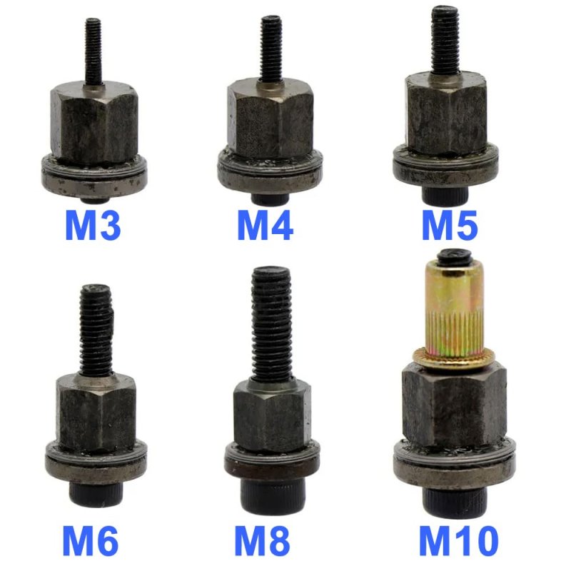 Imeshbean Hand Rivet Nut Tool Manualer Rivnut Accessory Metric Sae With 30pcs Steels Professional Rivet Nut Kit For Nuts M3 M4