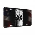 Ems Star Of Life Emt Paramedic Medic American Flag Aluminum Stainless Decorative Car Front Personalized License Plate 6 X 12 In