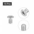 Uxcell M3x6mm Torx Security Machine Screws 10pcs 316 Stainless Steel Countersunk Head Tamper Proof Screw Fasteners Bolts