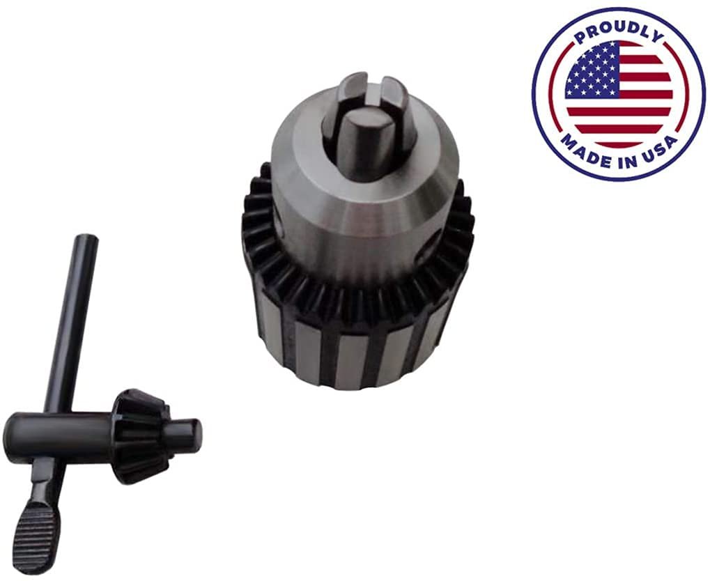 Drill Chuck Fits Jet 561706 Taper Mount 1 2 In Heavy Duty Stainless Steel Tool