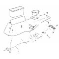 1968-72 Pontiac Gto Manual Transmission Console Bracket Kit 3pc Inl12496 Center Mounting Brackets