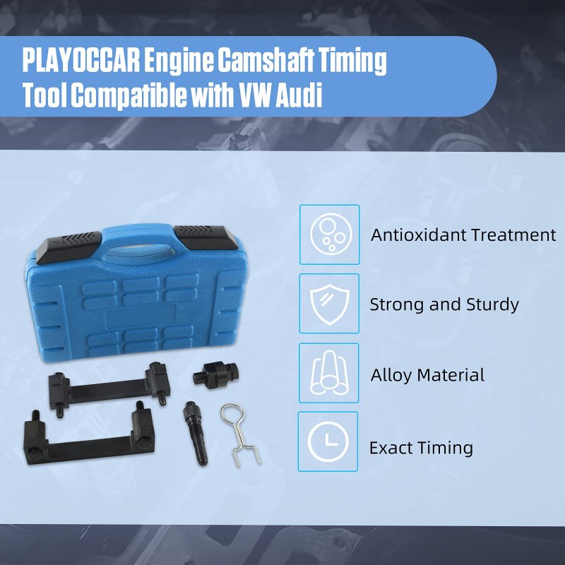 Playoccar T40070 Engine Camshaft Timing Locking Tool Set For Vw Audi A4 A6 A8 Fsi V6 V8 Engines