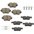 Front Rear Brake Pads D1892-9120 D1762-8993 Compatible For 2020-2022 Bmw 228i Xdrive Gran Coupe 2016-2022 X1 2017-2019 