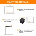 Uxcell 8pcs Plastic Threaded Tube Inserts With M10 Thread For 1 97 X1 Od Square Adjustable Black Plug Caster Insert Chair End