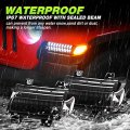 Lx-light New Upgrade Smoke Led Turn Signal Lights With Drl Side Marker Replacement For Jeep Wrangler Jl Sahara Rubicon High
