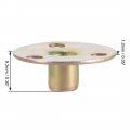 Uxcell 1 4 X25x1 2mm Brad Hole Tee Nut Carbon Steel T-nuts Furniture Hardware Flange Insert Female Thread 15pcs