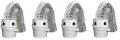 Dundas Jafine Tdidvkzw Indoor Dryer Vent Kit With 4-inch By 5-foot Proflex Duct White 4- Pack 