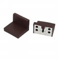Uxcell 44mmx50mmx33mm L Shaped Plastic Cover Right Angle Corner Support Brackets 4pcs