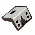 Uxcell 44mmx50mmx33mm L Shaped Plastic Cover Right Angle Corner Support Brackets 4pcs