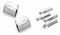 Sizver Triple Chrome Plated 4door Side Handle Without Smart Buttons 2pcs Non-towing Mirror Cover Design For 2015-2020 F-150 