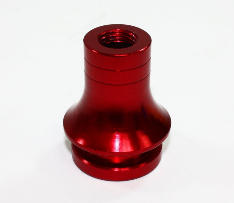 Cuztom Tuning M10 X 1 5 Thread Size Aluminum Gear Shifter Knob Shift Boot Retainer Adapter Red