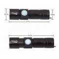 Aozbz Portable Uv Flashlight Nuv 365nm Blacklight Flashlights Detector For Pets Urine And Stains Hunting Scorpion Usb Powered