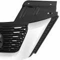 Auto Dynasty Ni1200281 Factory Style Front Bumper Grill Grille Assembly With Chrome Moulding And Camera Hole Compatible Nissan
