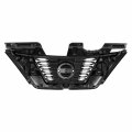 Auto Dynasty Ni1200281 Factory Style Front Bumper Grill Grille Assembly With Chrome Moulding And Camera Hole Compatible Nissan