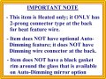 Heated Mirror Glass With Backing Plate For 2011 2015 Chevrolet Chevy Volt Driver Side View Left Lh Flat 6 7 8 In Diagonal