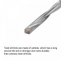 Uxcell 6mm Cutting Dia Cemented Carbide Twist Extra Long Drill Bit With Round Straight Shank For Hardened Steel Stainless 100mm