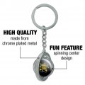 Graphics More Wichita State University Shockers Logo Keychain Spinning Round Chrome Plated Metal