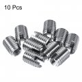Uxcell Self Tapping Threaded Inserts M6 M10x14mm Carbon Steel Repairing Nuts 10pcs