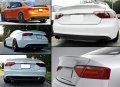 Cuztom Tuning Cat Style High Kick Duckbill Pu Primered Black Trunk Spoiler Wing Compatible For 2008-2017 Audi A5 S5 Rs5 B8