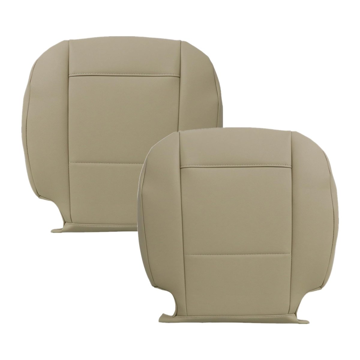Driver Passenger Side Bottom Leather Seat Cover Beige For Bmw 3 Series E46 1998 1999 2000 2001 2002 2003 2004 2005