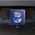 Brain Fart Dolphin Funny Humor Tow Trailer Hitch Cover Plug Insert For 2 In Receivers Black Abs Plastic With Uv Resistant Resin