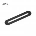 Uxcell Adjustable Corner Code 4pcs 90x19mm Stainless Steel Flat Straight Thickened Slotted Brace Brackets For Fixed Furniture