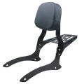 Sissy Bar Backrest With Luggage Rack For Yamaha V Star Xvs 1100 Classic And Dragstar 2000 To 2011 Style B Black 20 5 In Height 